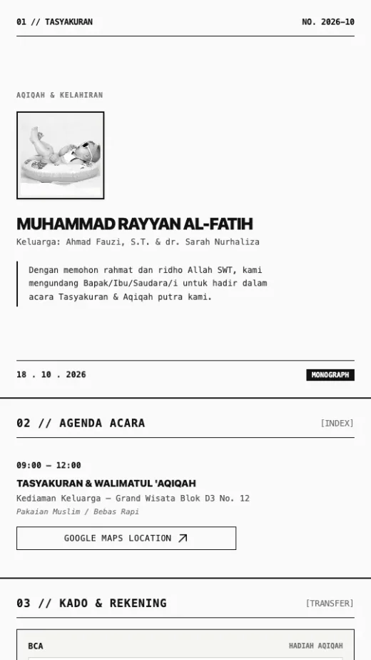 Bismillah Tasyakuran